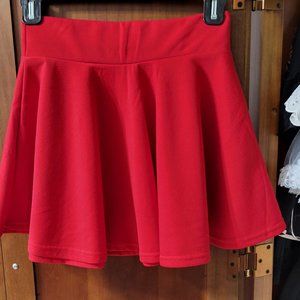 Red skater Skirt punk Spring  Summer
